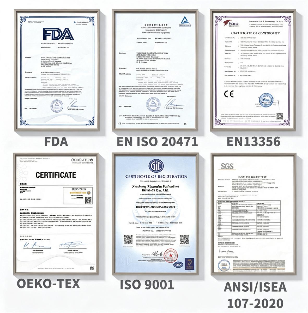 Company certificates and qualifications